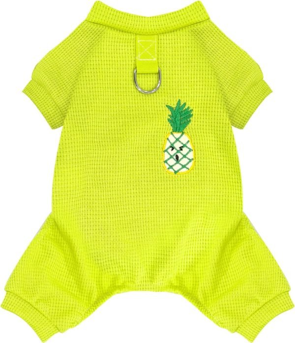 Dog Small Dog Shirt Pjs Soft Cotton Puppy Clothes Cute Spring Summer Dog Clothes for Small Dogs Girl Boy Chihuahua Stretchy Dog Onesies for Small Dogs Cats Jumpsuit Outfits