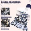 Dog Dress Bowknot Harness Leash Set for Small Dogs Cats Daisy Floral Girl Dog Dresses Cute Puppy Princess Clothes Pet Doggy Outfits Spring Summer Breathable Dresses(Small, Navy Blue)