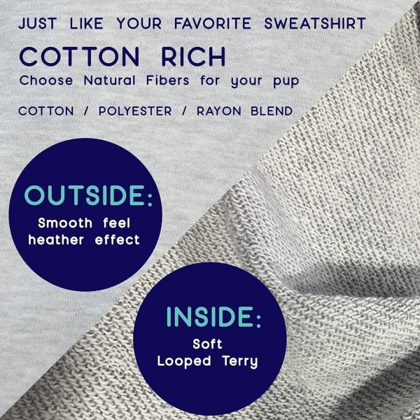 Casual Stretch Comfort Cotton Dog Sweatshirt Sweater Vest for Small Dogs, Medium Dogs, Big Dogs (X-Small, Olive)