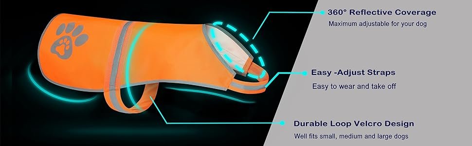 maximum adjustable for your dog, ease to wear and take off, well fits small, medium and large dogs